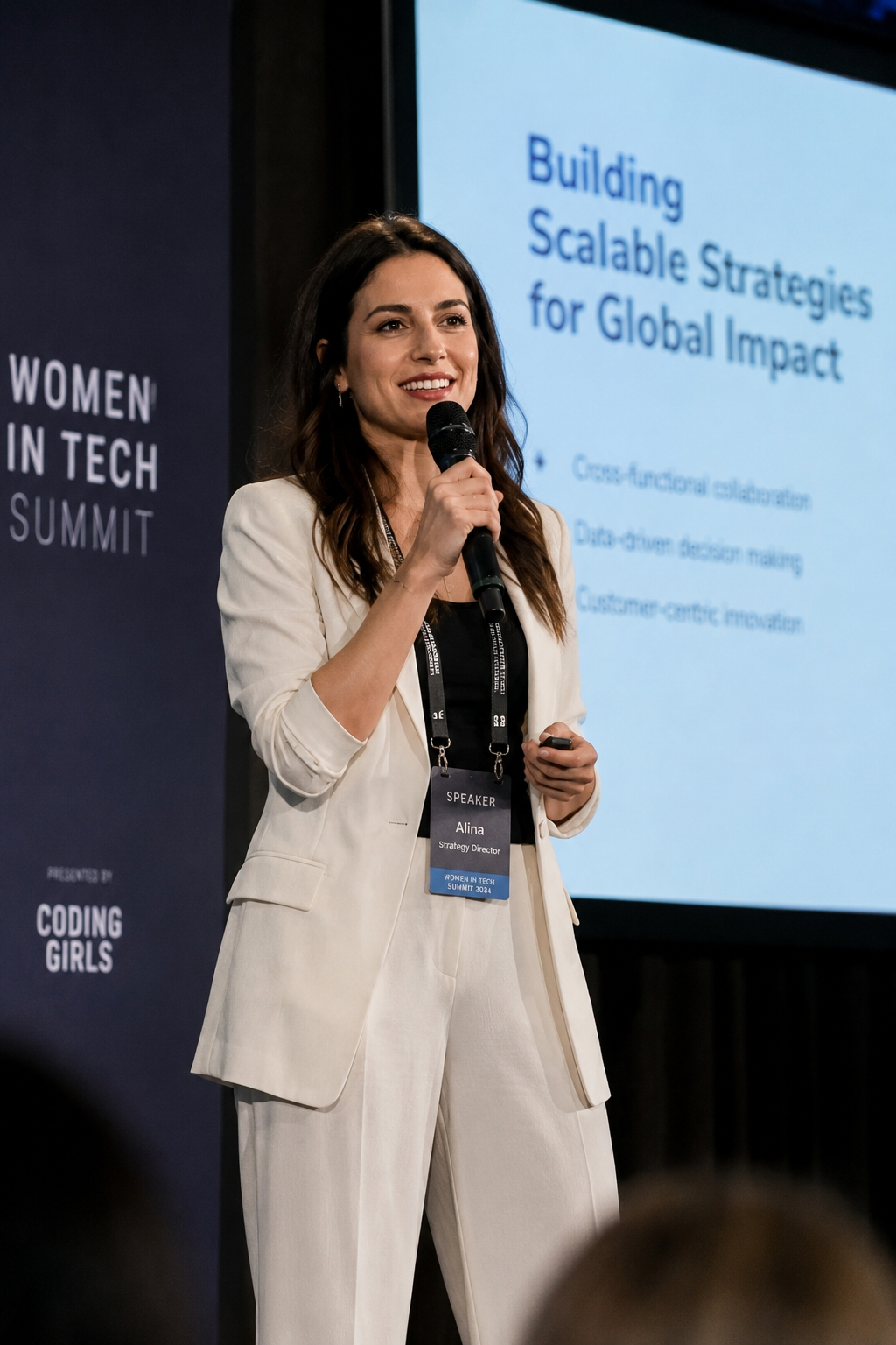 Алина — Strategy Director, спикер Women in Tech Summit
